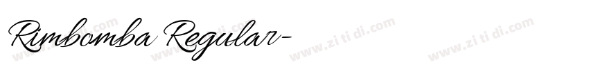Rimbomba Regular字体转换 Rimbomba Regular字体转换